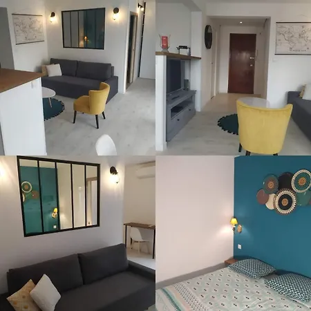 4 Persons - Center - Clim - 2 Mins Of - Juan Les Pins - And Sun Apartmán