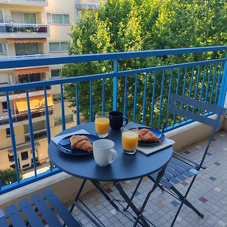4 Persons - Center - Clim - 2 Mins Of - Juan Les Pins - And Sun Apartmán Antibes